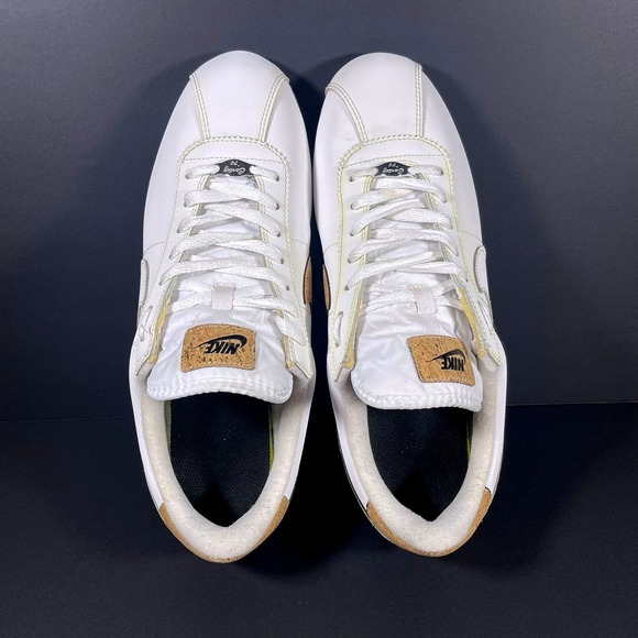 Nike Cortez '72 White Leather Cork Accent Sneakers Men's 11 Shoes - Picture 9 of 11